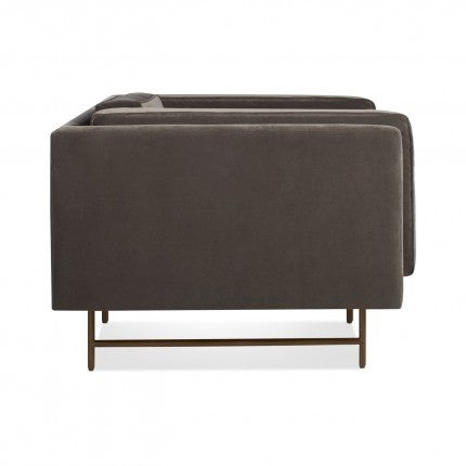 bank mink velvet chair
