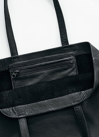 basic leather tote