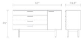 shale 4drawers + 1door