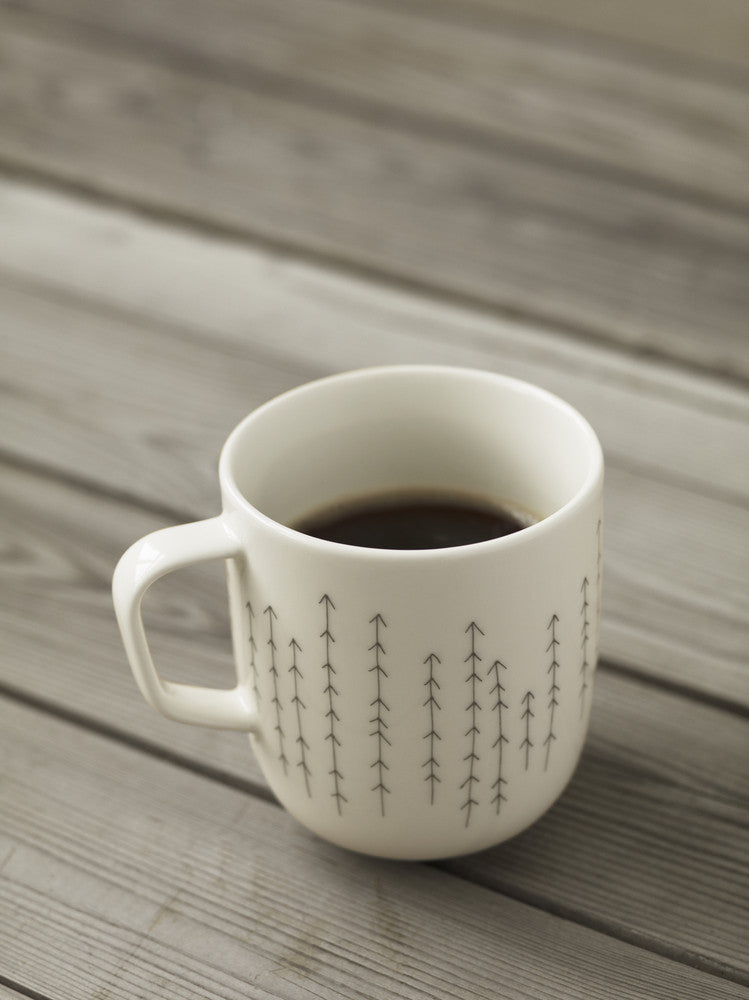 Sarjaton mug - Metsa / white