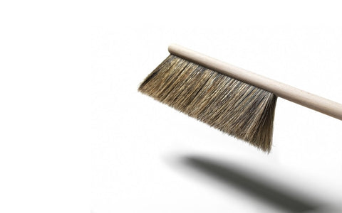 dustpan and broom