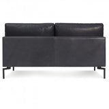 standard leather armless sofa