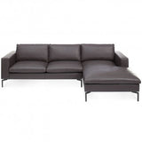 standard leather sectionals