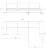 standard leather sectionals