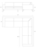 standard leather sectionals