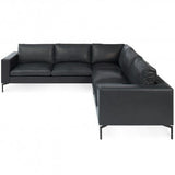 standard leather sectionals