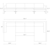 standard leather sectionals