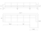 standard leather sectionals