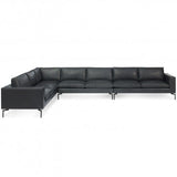 standard leather sectionals