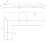 standard leather sectionals